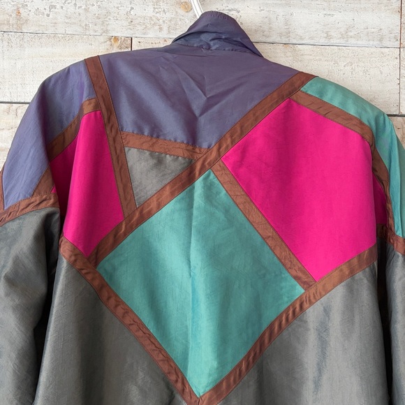 90s Colourful Long Spring Jacket - Picture 10 of 13